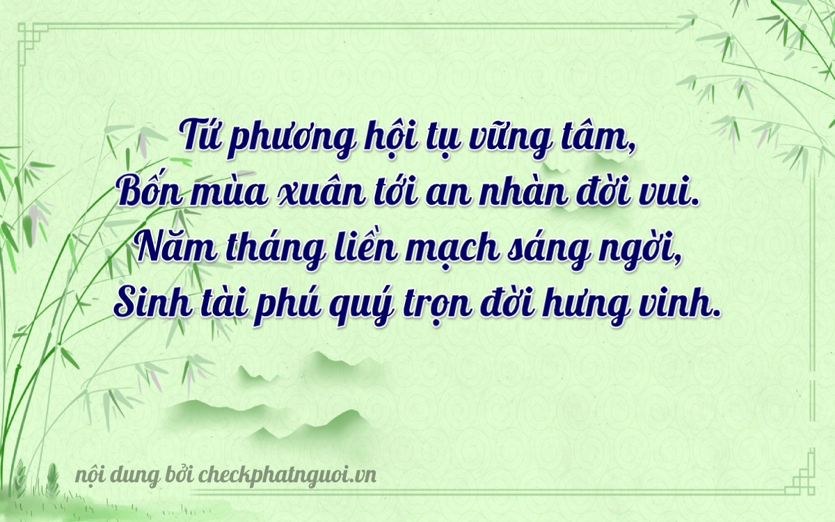 Bài thơ ý nghĩa cho <b>biển số 59X1-44455</b> tại website checkphatnguoi.vn