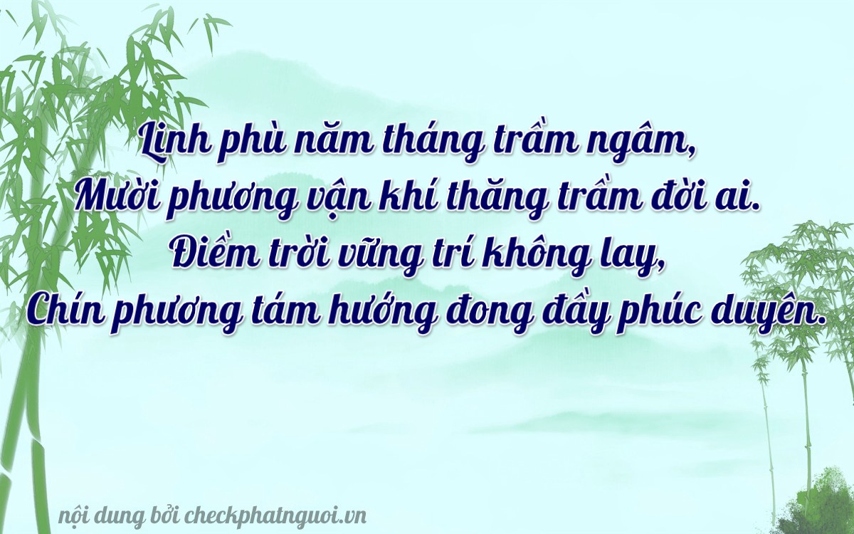 Bài thơ ý nghĩa cho <b>biển số 59X-19539</b> tại website checkphatnguoi.vn