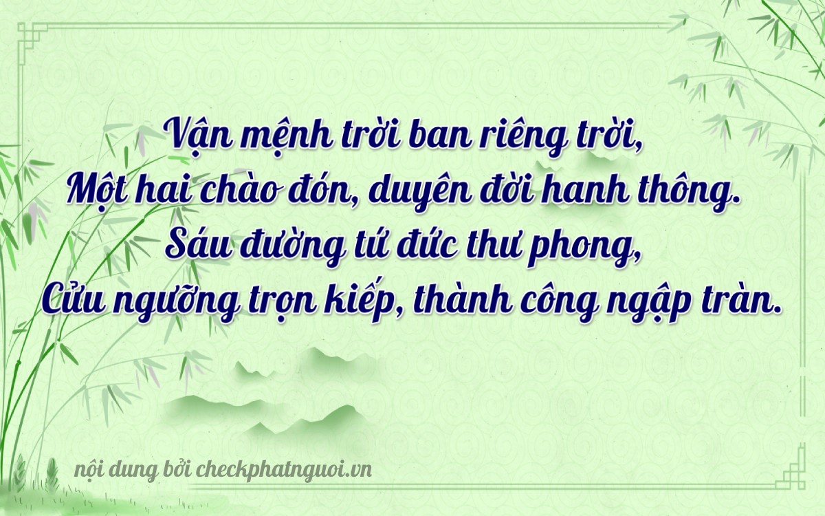 Bài thơ ý nghĩa cho <b>biển số 59X2-12690</b> tại website checkphatnguoi.vn