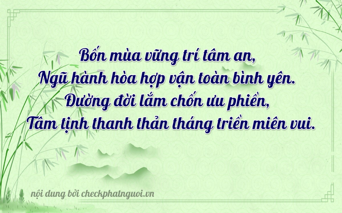 Bài thơ ý nghĩa cho <b>biển số 59X3-46249</b> tại website checkphatnguoi.vn