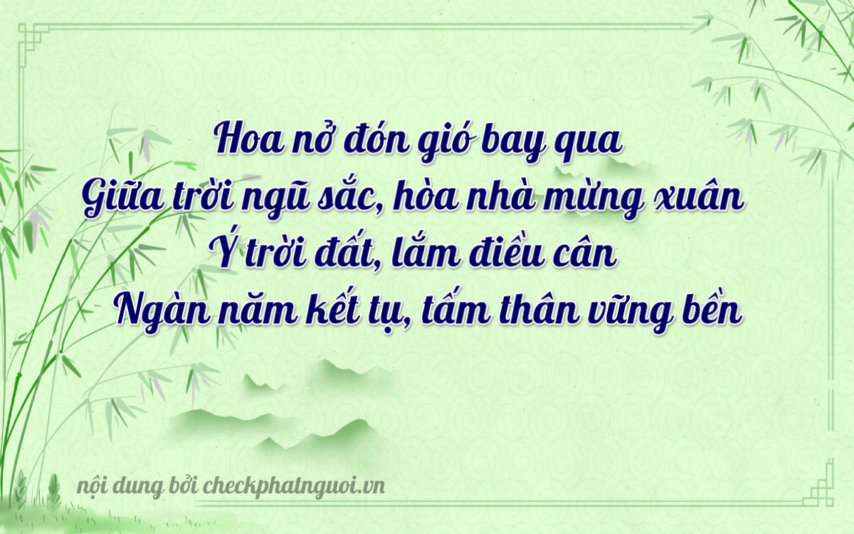 Bài thơ ý nghĩa cho <b>biển số 59X3-80628</b> tại website checkphatnguoi.vn