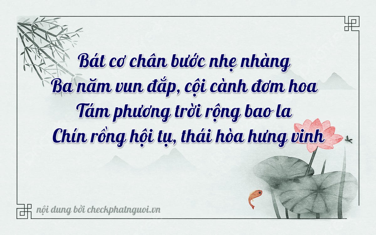 Bài thơ ý nghĩa cho <b>biển số 59X3-83849</b> tại website checkphatnguoi.vn