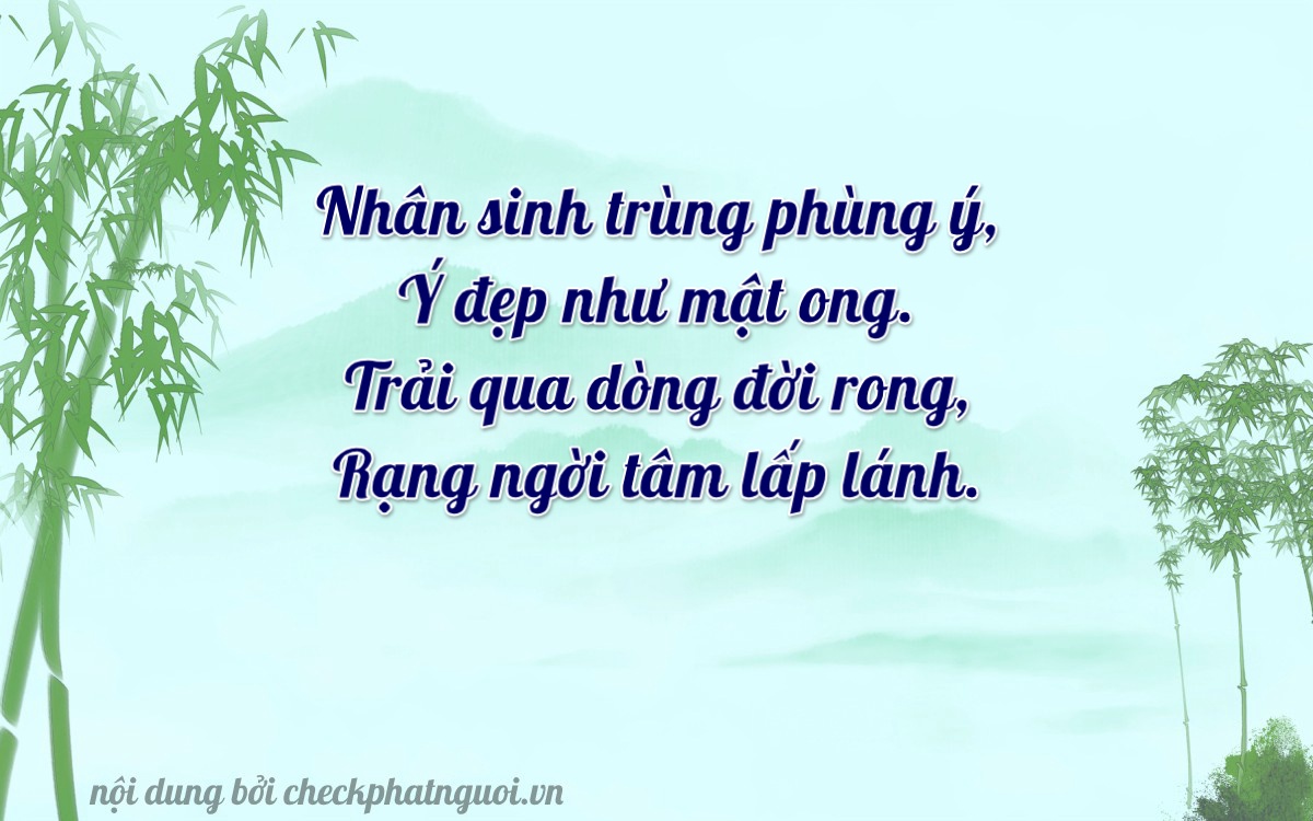 Bài thơ ý nghĩa cho <b>biển số 59X4-55337</b> tại website checkphatnguoi.vn