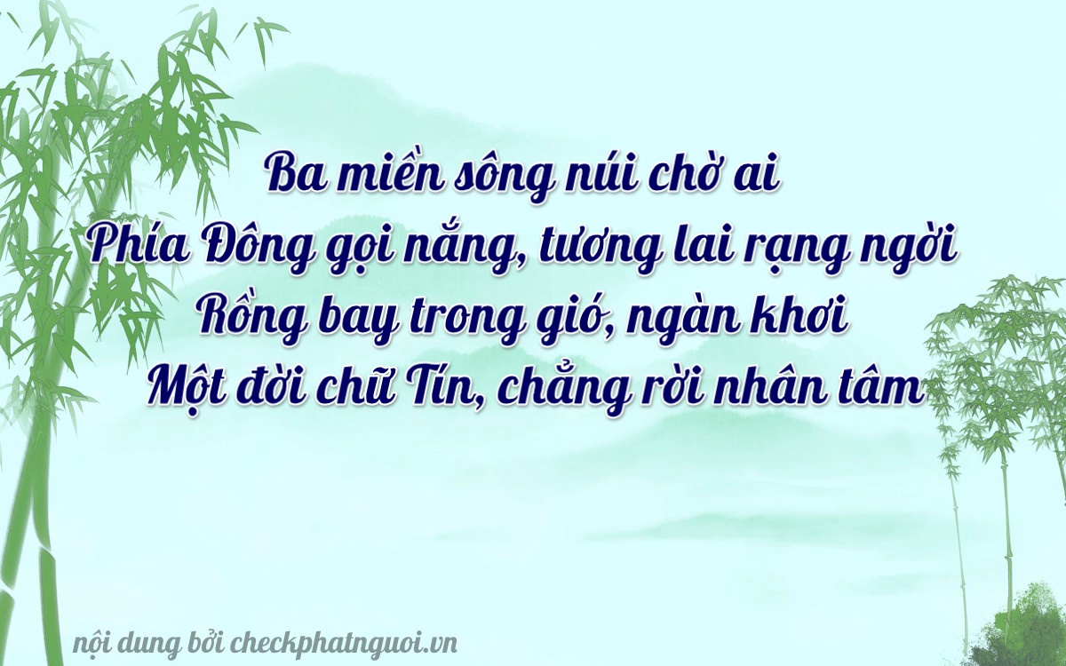 Bài thơ ý nghĩa cho <b>biển số 59XB-35247</b> tại website checkphatnguoi.vn