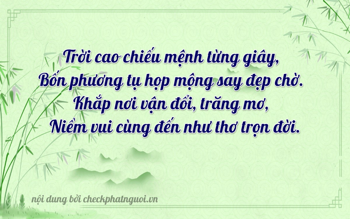 Bài thơ ý nghĩa cho <b>biển số 59XB-37473</b> tại website checkphatnguoi.vn