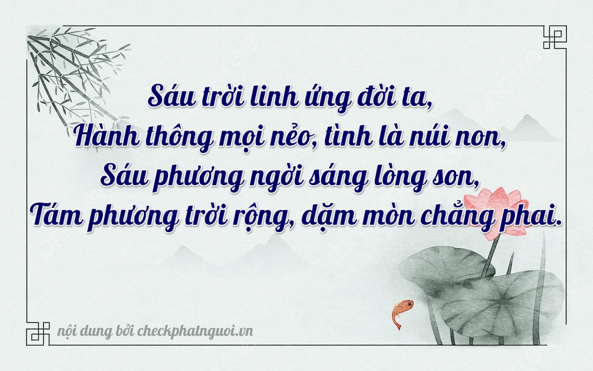Bài thơ ý nghĩa cho <b>biển số 59XB-46682</b> tại website checkphatnguoi.vn