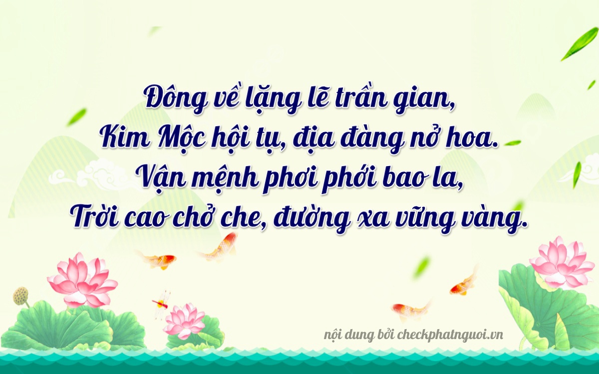 Bài thơ ý nghĩa cho <b>biển số 59XB-58900</b> tại website checkphatnguoi.vn