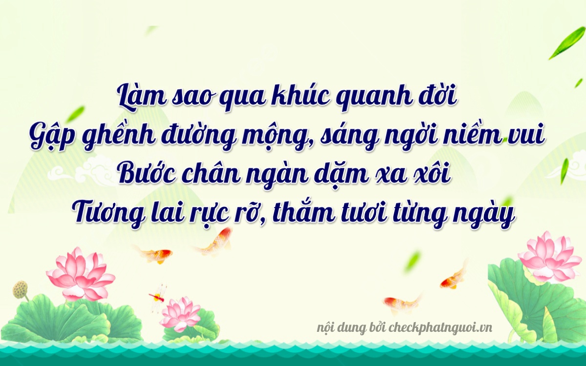 Bài thơ ý nghĩa cho <b>biển số 59Y1-56324</b> tại website checkphatnguoi.vn