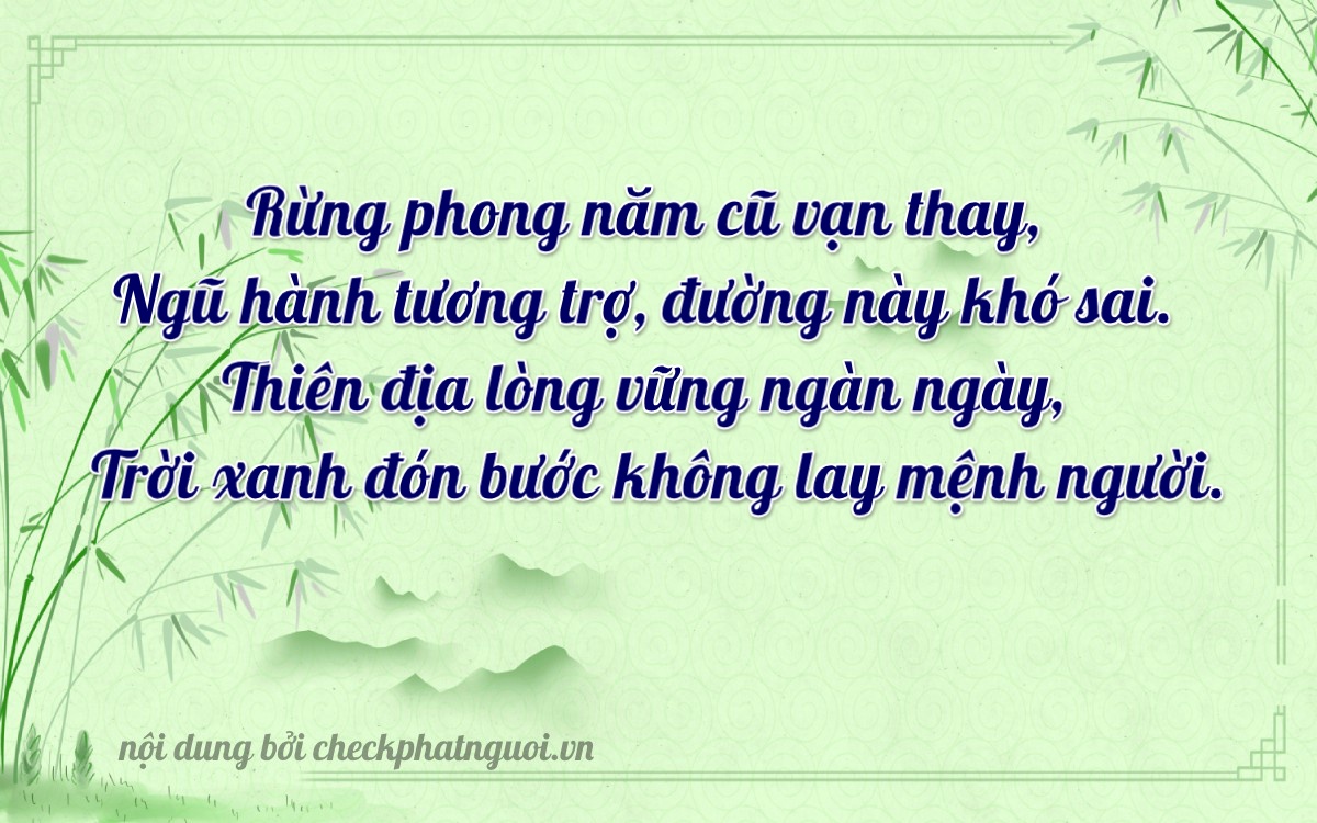 Bài thơ ý nghĩa cho <b>biển số 59Y1-57507</b> tại website checkphatnguoi.vn