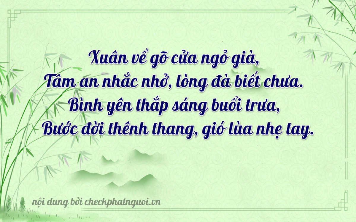 Bài thơ ý nghĩa cho <b>biển số 59Y-26524</b> tại website checkphatnguoi.vn