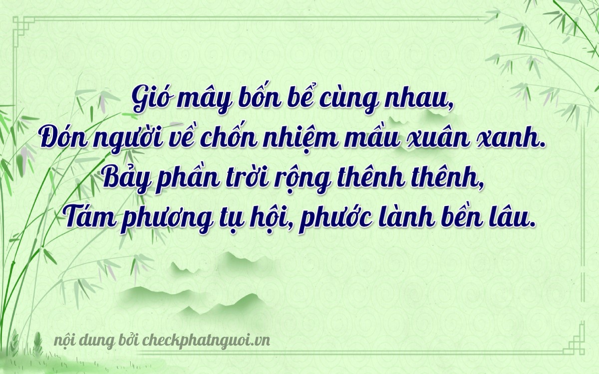 Bài thơ ý nghĩa cho <b>biển số 59Y3-47187</b> tại website checkphatnguoi.vn