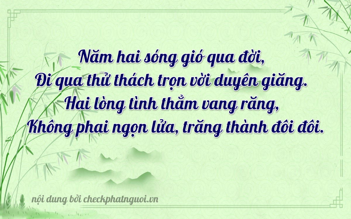 Bài thơ ý nghĩa cho <b>biển số 59Y3-52520</b> tại website checkphatnguoi.vn