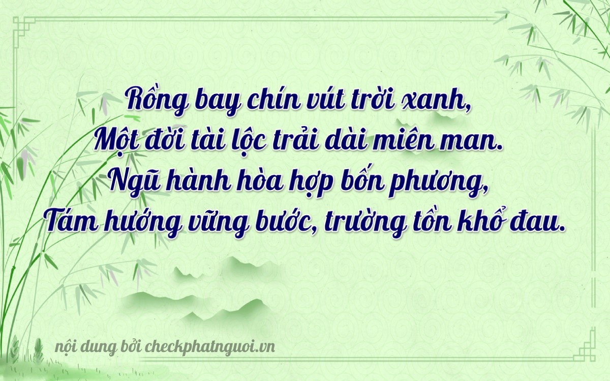 Bài thơ ý nghĩa cho <b>biển số 59Y3-99984</b> tại website checkphatnguoi.vn