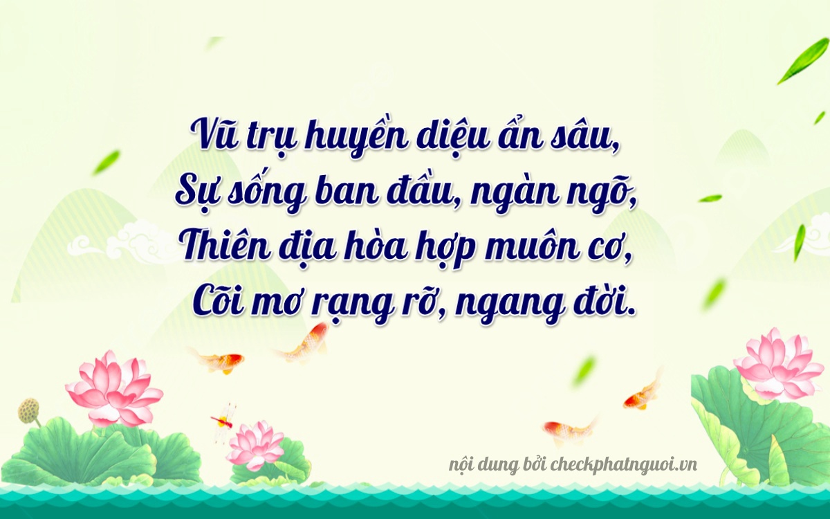 Bài thơ ý nghĩa cho <b>biển số 59YA-13290</b> tại website checkphatnguoi.vn