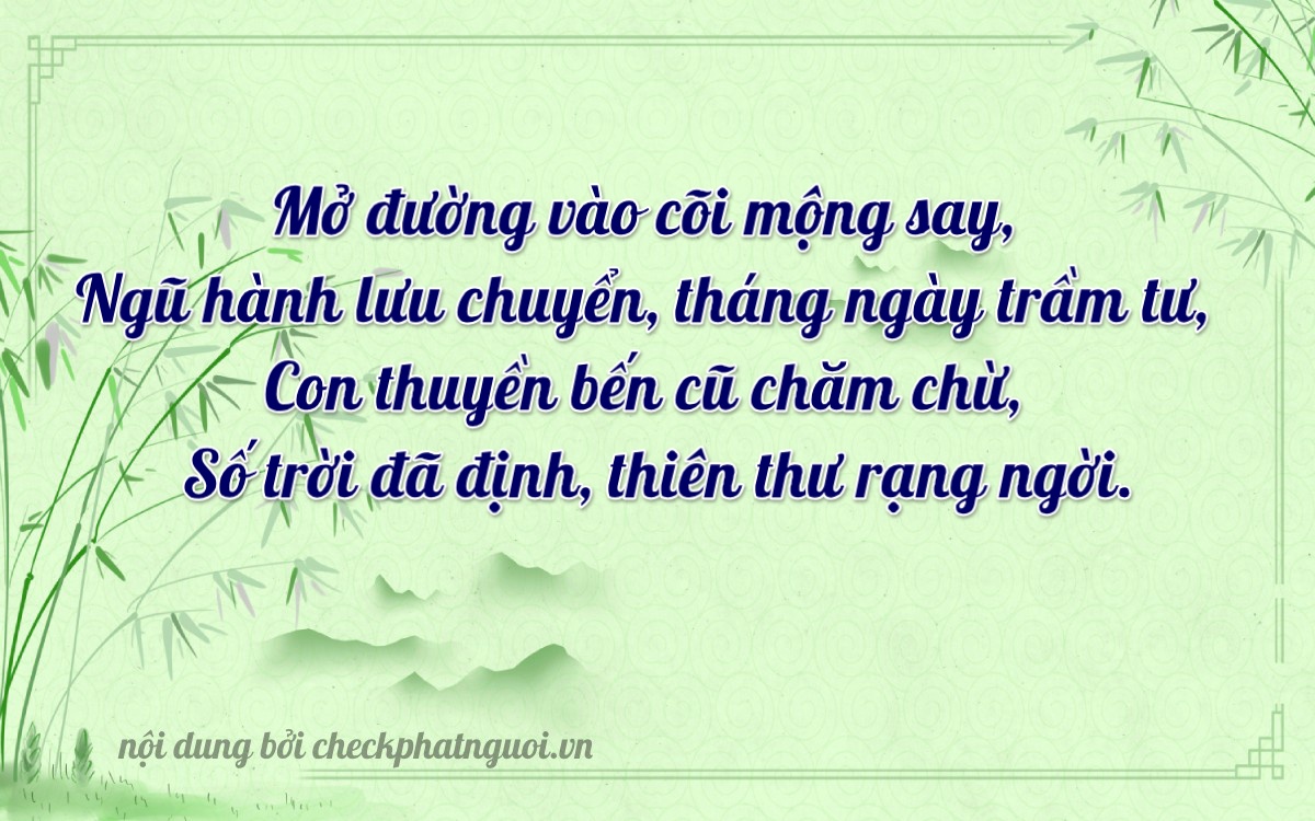 Bài thơ ý nghĩa cho <b>biển số 59YA-15397</b> tại website checkphatnguoi.vn