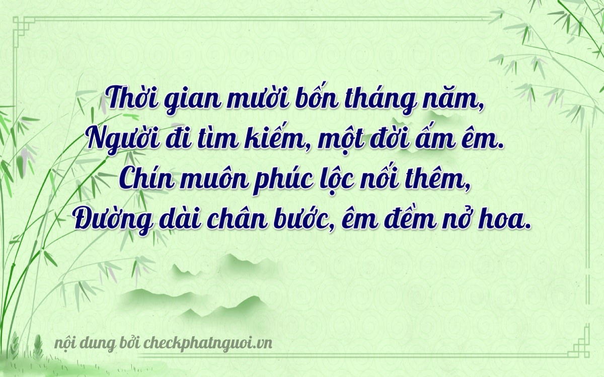 Bài thơ ý nghĩa cho <b>biển số 59YB-13999</b> tại website checkphatnguoi.vn