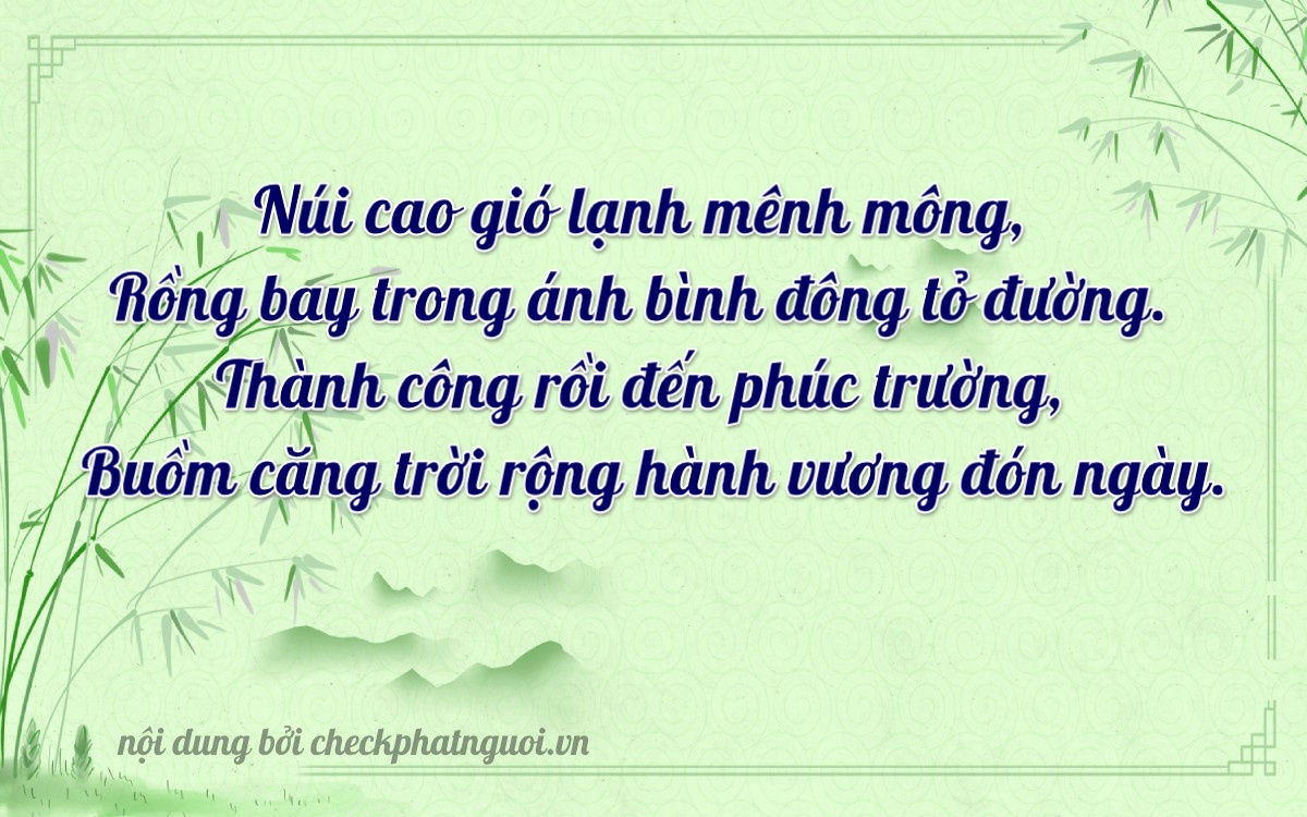 Bài thơ ý nghĩa cho <b>biển số 59Z1-27389</b> tại website checkphatnguoi.vn