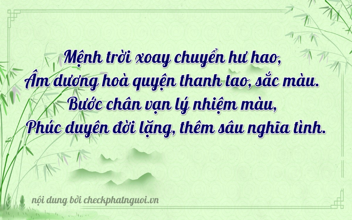Bài thơ ý nghĩa cho <b>biển số 59Z1-54056</b> tại website checkphatnguoi.vn