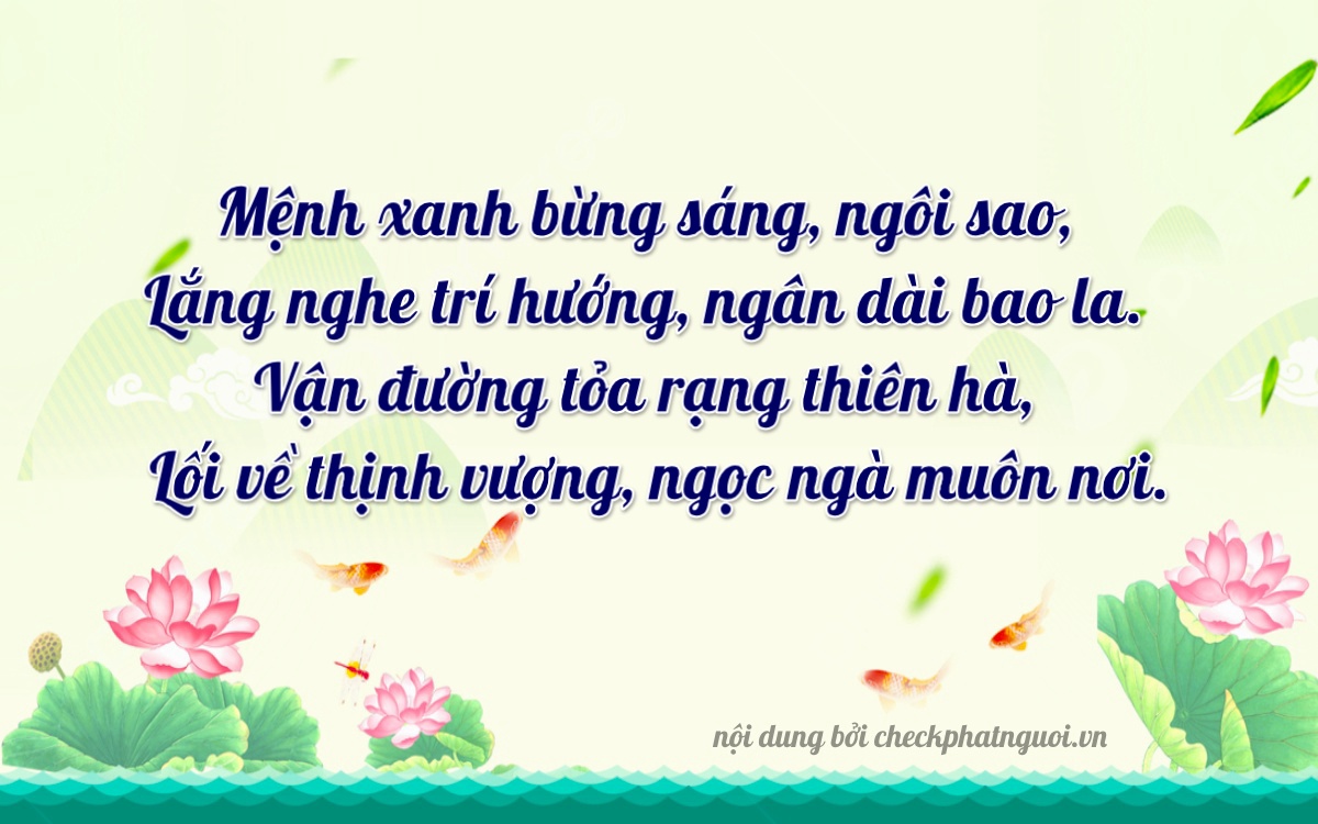 Bài thơ ý nghĩa cho <b>biển số 59Z2-16415</b> tại website checkphatnguoi.vn