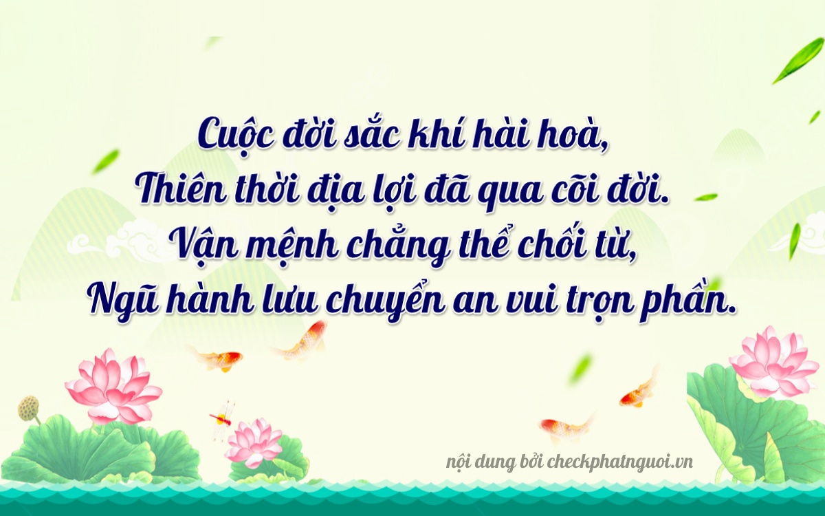 Bài thơ ý nghĩa cho <b>biển số 59ZA-07807</b> tại website checkphatnguoi.vn
