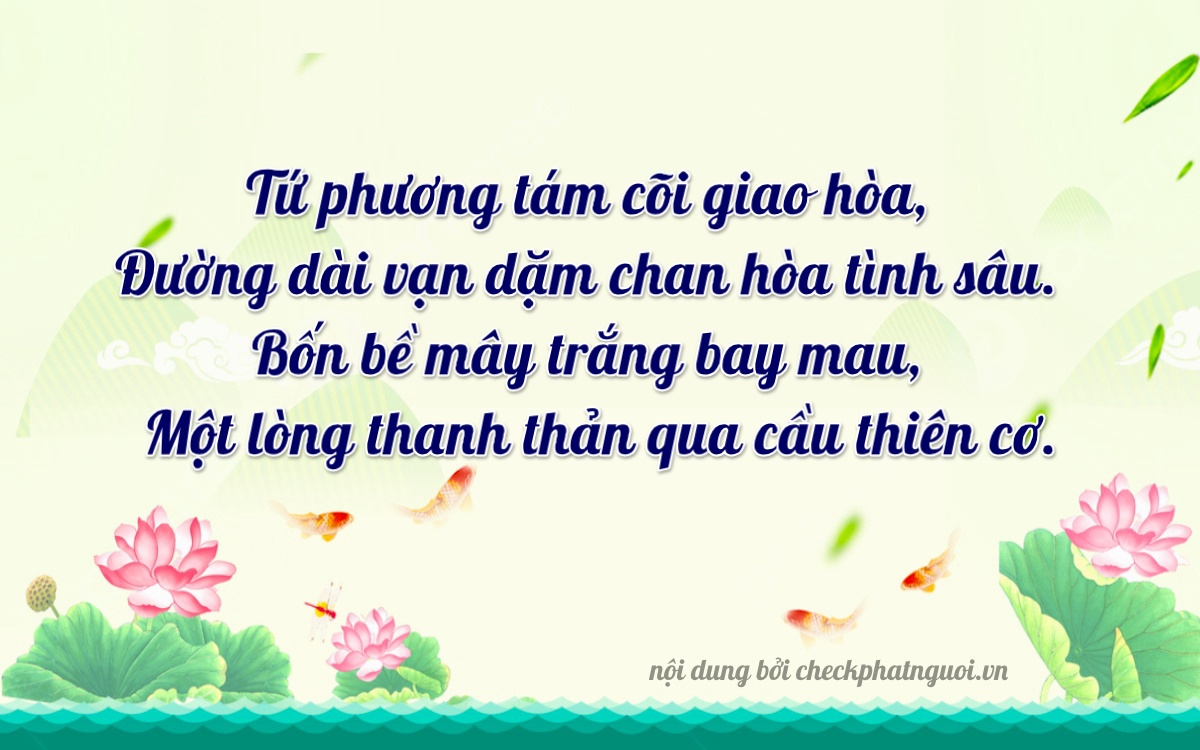 Bài thơ ý nghĩa cho <b>biển số 59ZA-08881</b> tại website checkphatnguoi.vn