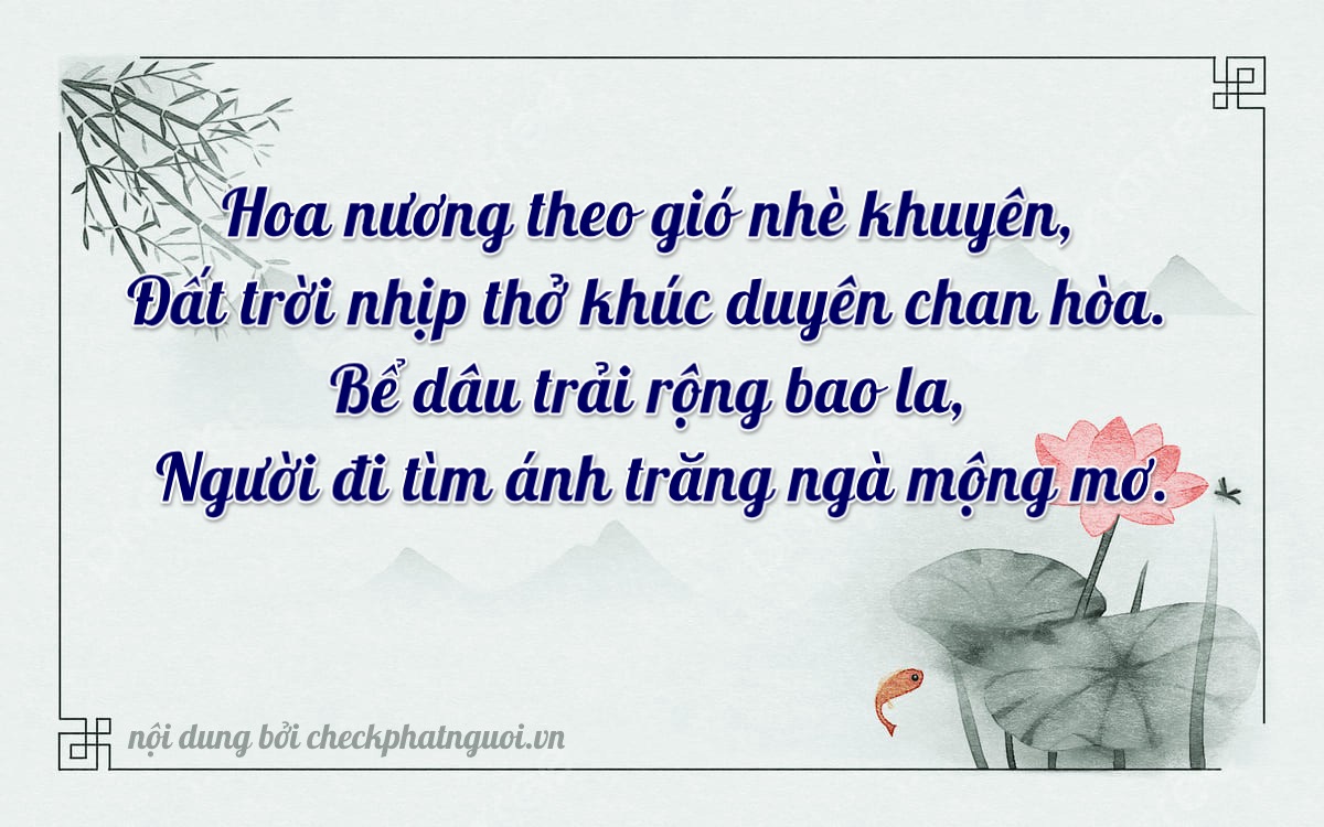 Bài thơ ý nghĩa cho <b>biển số 60A-09869</b> tại website checkphatnguoi.vn