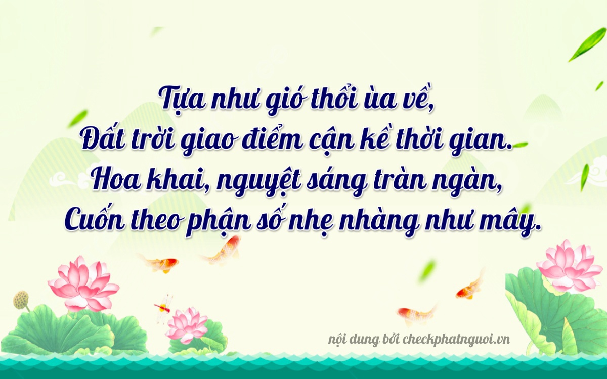 Bài thơ ý nghĩa cho <b>biển số 60A1-04280</b> tại website checkphatnguoi.vn