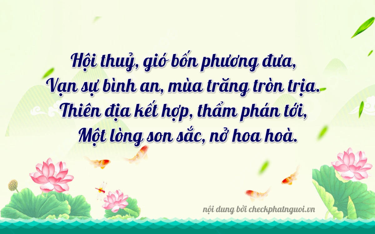 Bài thơ ý nghĩa cho <b>biển số 60A-21121</b> tại website checkphatnguoi.vn