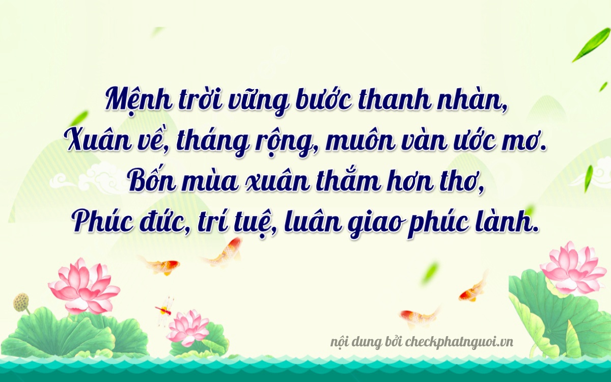 Bài thơ ý nghĩa cho <b>biển số 60A-37760</b> tại website checkphatnguoi.vn