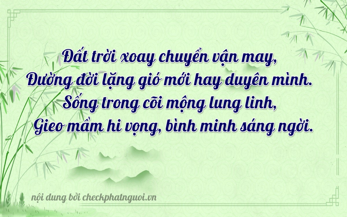 Bài thơ ý nghĩa cho <b>biển số 60A-37979</b> tại website checkphatnguoi.vn
