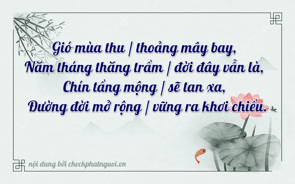 Bài thơ ý nghĩa cho <b>biển số 60A-38092</b> tại website checkphatnguoi.vn