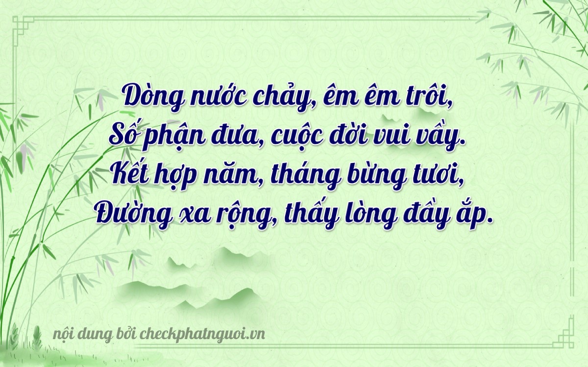 Bài thơ ý nghĩa cho <b>biển số 60A-38309</b> tại website checkphatnguoi.vn