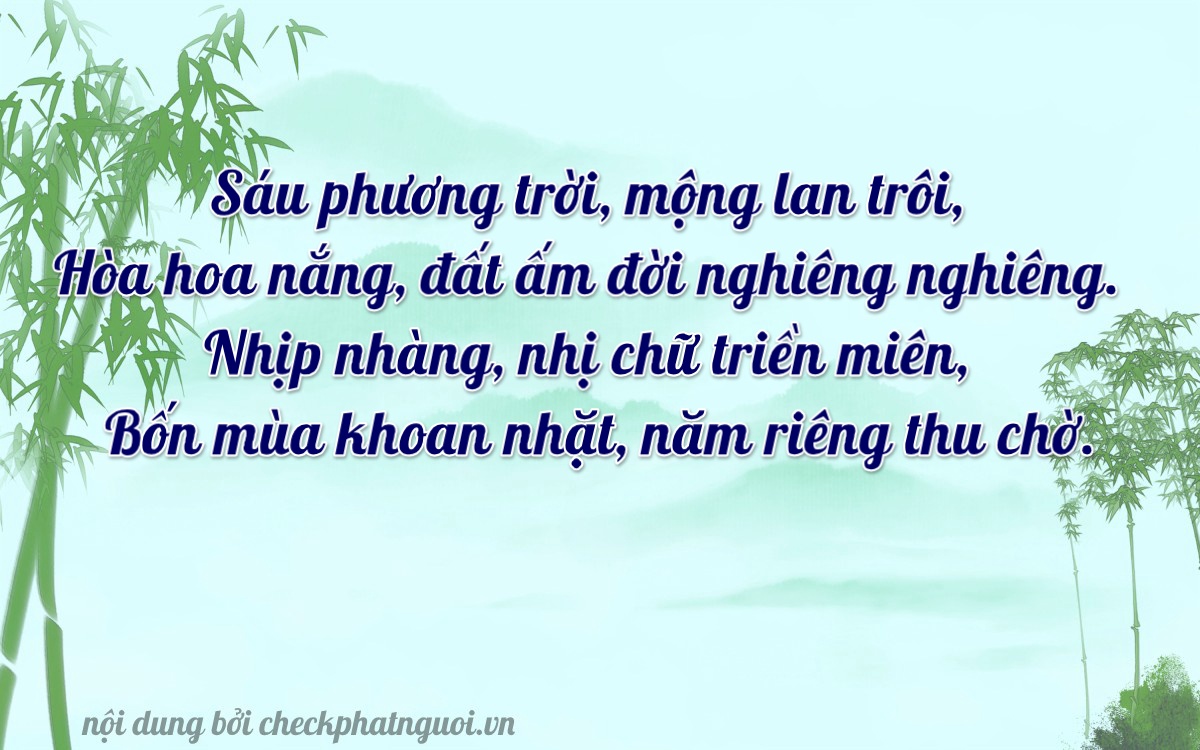 Bài thơ ý nghĩa cho <b>biển số 60A-62294</b> tại website checkphatnguoi.vn