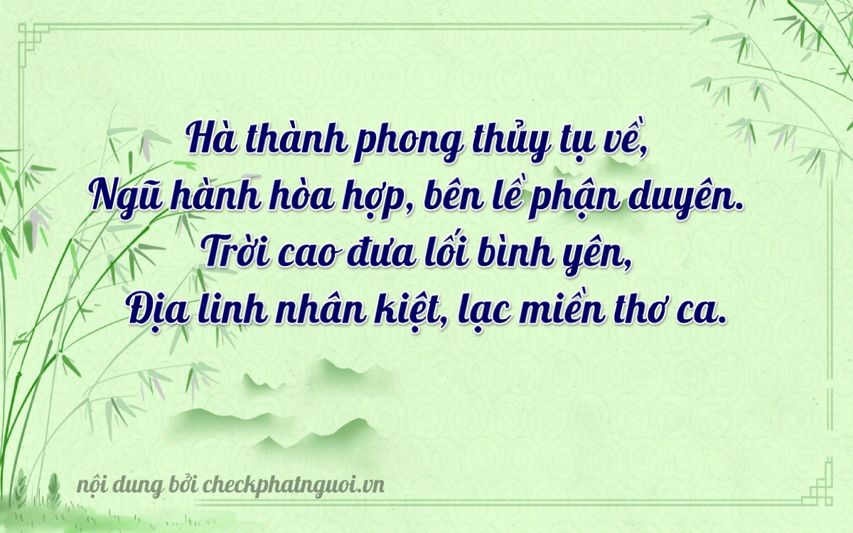 Bài thơ ý nghĩa cho <b>biển số 60A-67127</b> tại website checkphatnguoi.vn