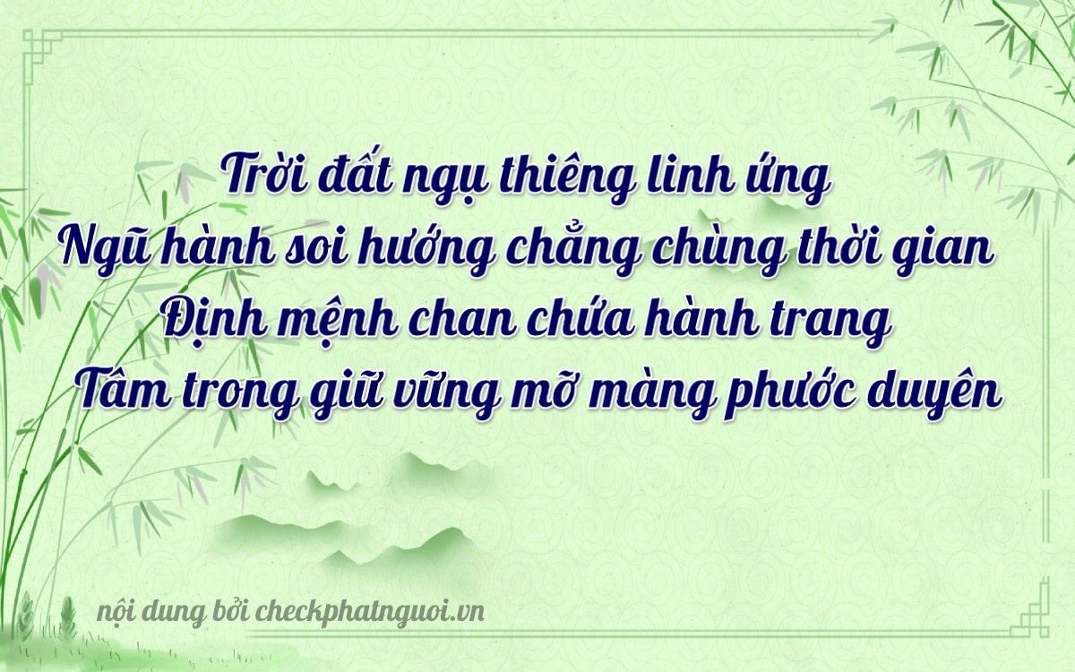 Bài thơ ý nghĩa cho <b>biển số 60A-73096</b> tại website checkphatnguoi.vn