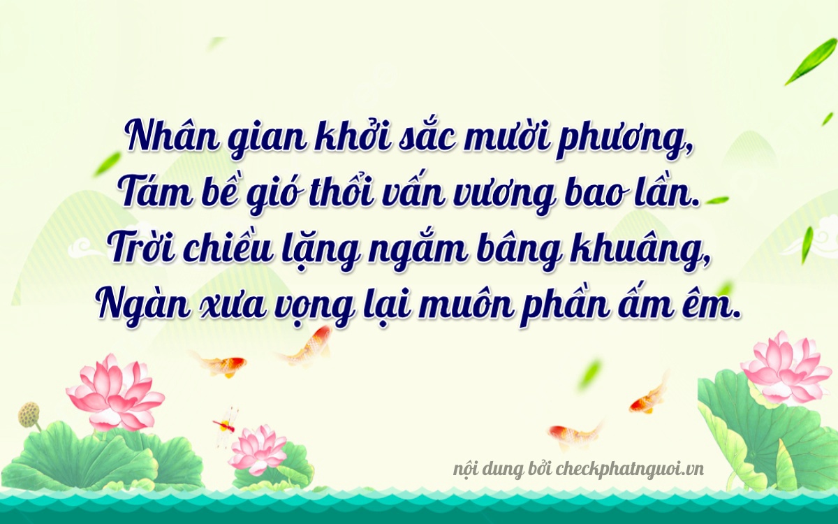 Bài thơ ý nghĩa cho <b>biển số 60A-87802</b> tại website checkphatnguoi.vn