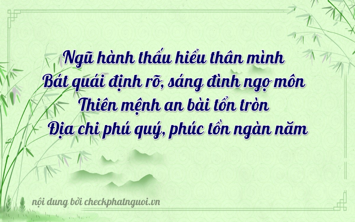 Bài thơ ý nghĩa cho <b>biển số 60A-89532</b> tại website checkphatnguoi.vn