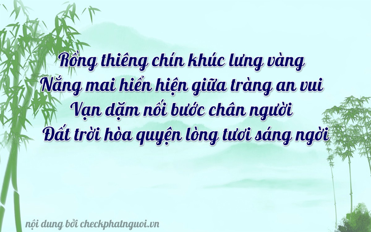 Bài thơ ý nghĩa cho <b>biển số 60A-92728</b> tại website checkphatnguoi.vn