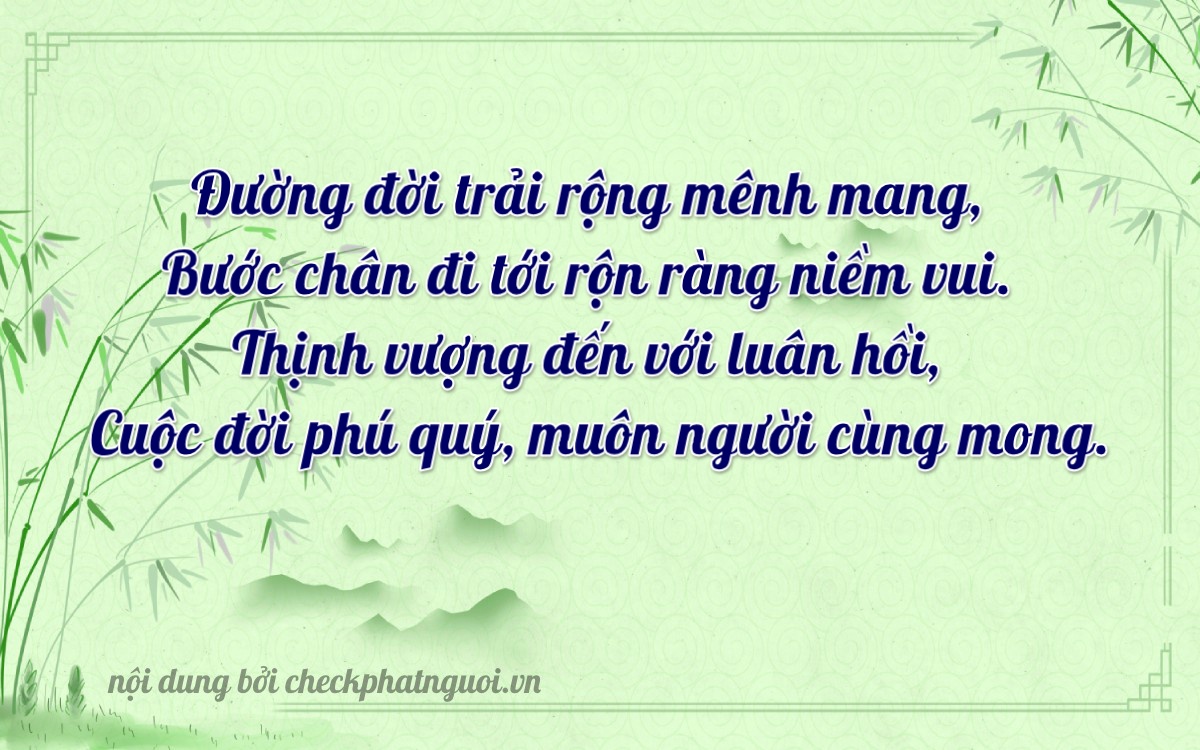 Bài thơ ý nghĩa cho <b>biển số 60A-93033</b> tại website checkphatnguoi.vn