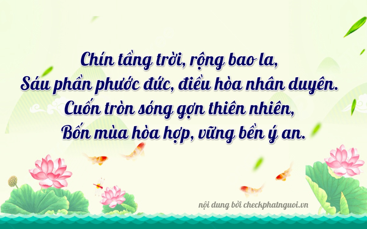 Bài thơ ý nghĩa cho <b>biển số 60A-96447</b> tại website checkphatnguoi.vn