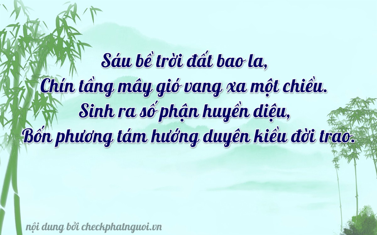 Bài thơ ý nghĩa cho <b>biển số 60A-96453</b> tại website checkphatnguoi.vn