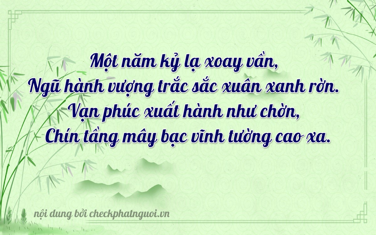 Bài thơ ý nghĩa cho <b>biển số 60AA-15819</b> tại website checkphatnguoi.vn