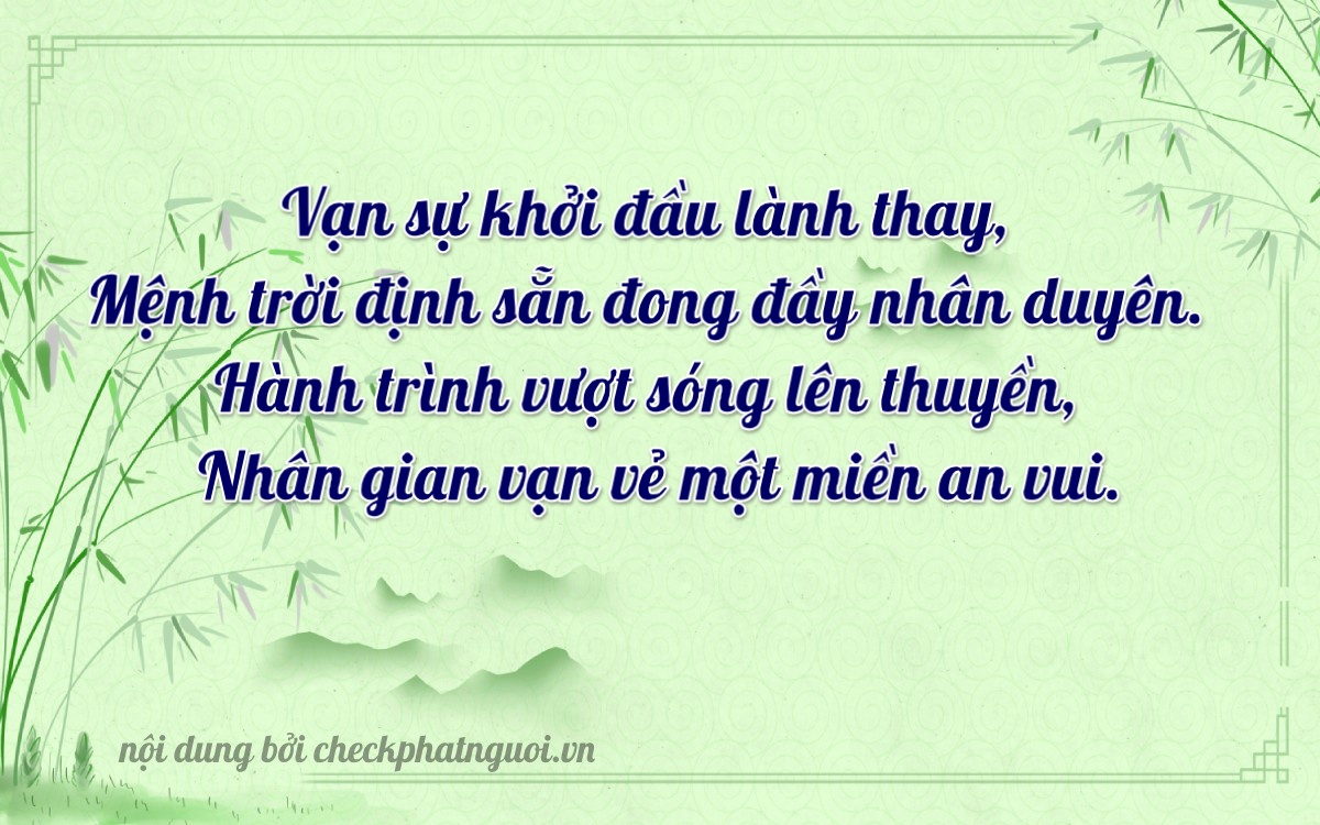 Bài thơ ý nghĩa cho <b>biển số 60AA-16339</b> tại website checkphatnguoi.vn
