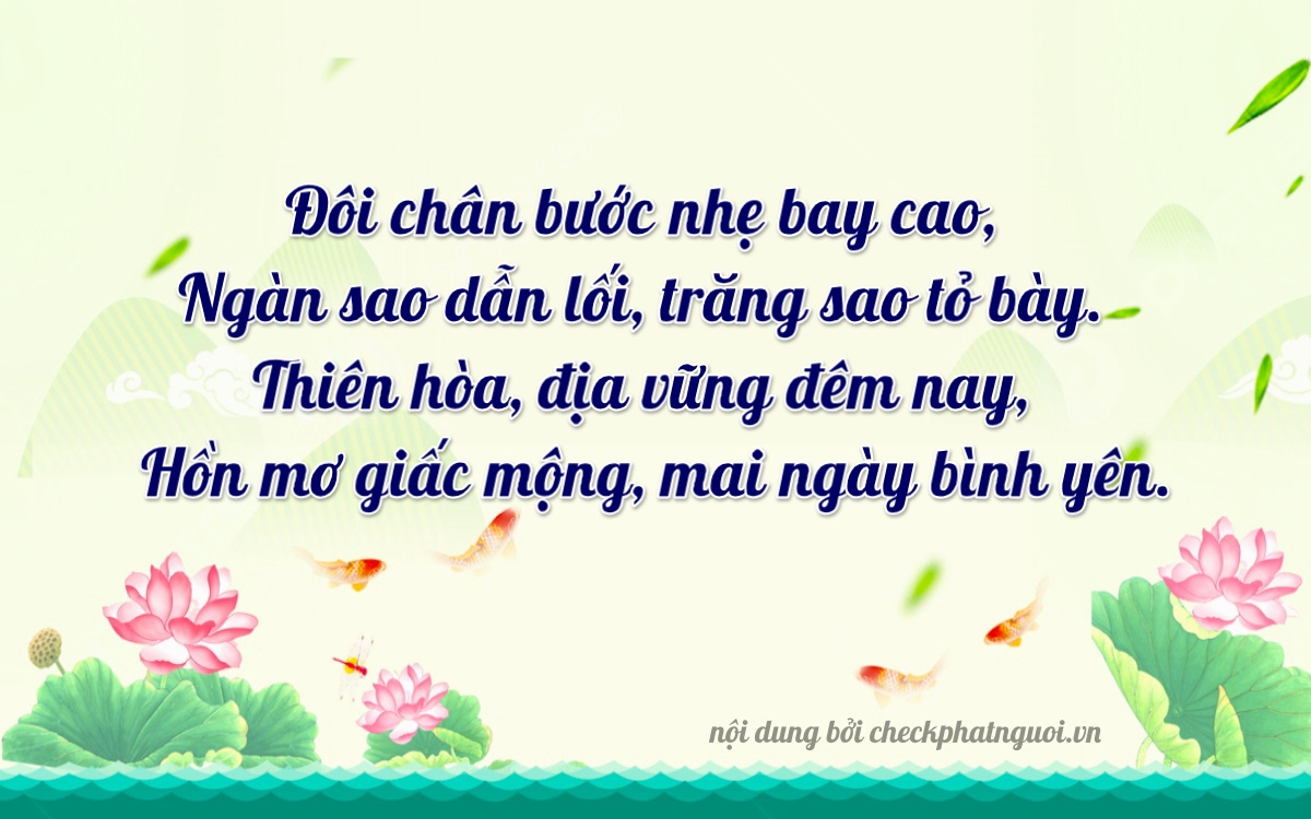 Bài thơ ý nghĩa cho <b>biển số 60AA-20982</b> tại website checkphatnguoi.vn