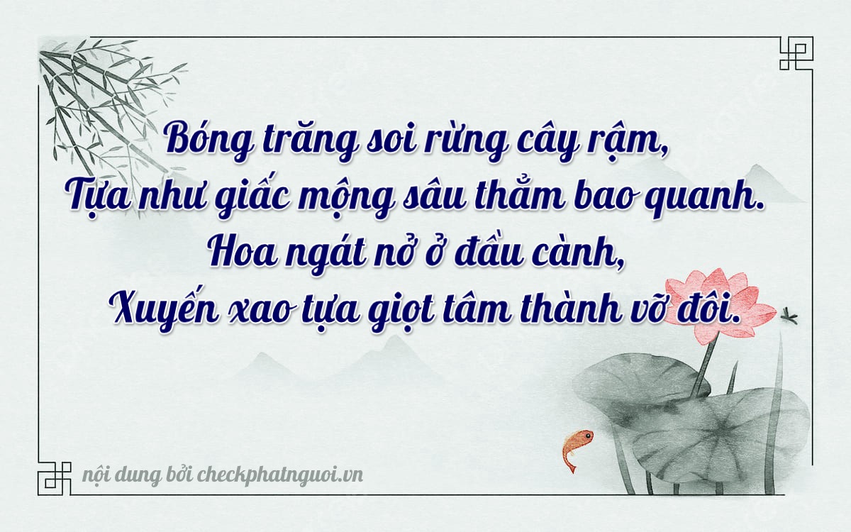 Bài thơ ý nghĩa cho <b>biển số 60AA-22521</b> tại website checkphatnguoi.vn