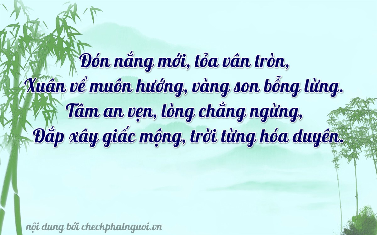 Bài thơ ý nghĩa cho <b>biển số 60AA-24996</b> tại website checkphatnguoi.vn