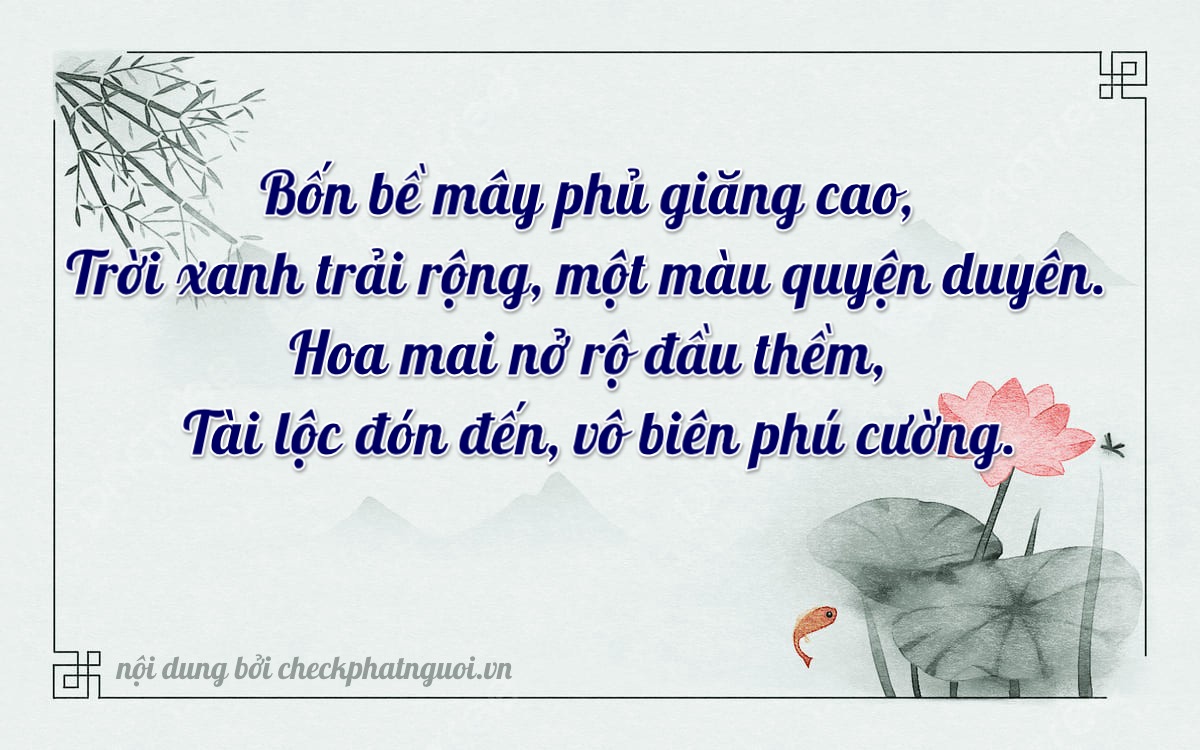 Bài thơ ý nghĩa cho <b>biển số 60AA-40905</b> tại website checkphatnguoi.vn