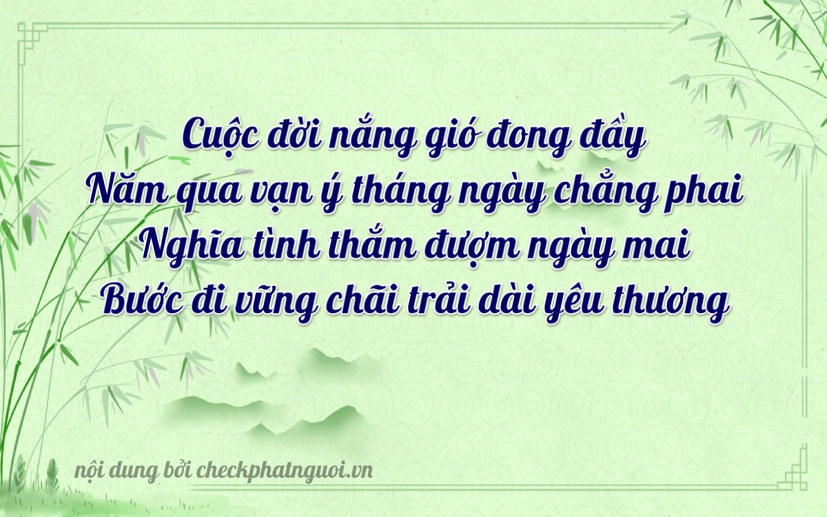 Bài thơ ý nghĩa cho <b>biển số 60AA-45360</b> tại website checkphatnguoi.vn