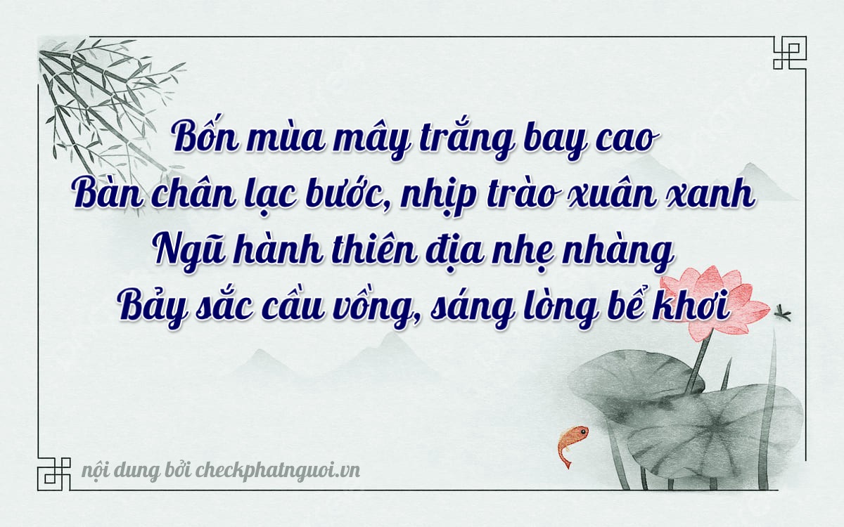 Bài thơ ý nghĩa cho <b>biển số 60AA-45457</b> tại website checkphatnguoi.vn