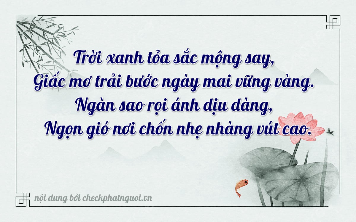 Bài thơ ý nghĩa cho <b>biển số 60AA-49808</b> tại website checkphatnguoi.vn